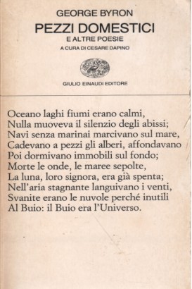 Pezzi domestici e altre poesie