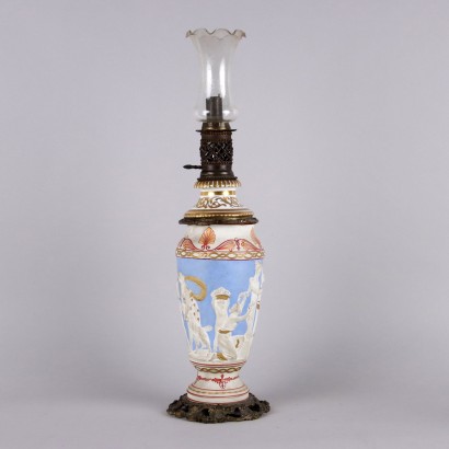 Oil Lamp Ceramic Europe XIX Century