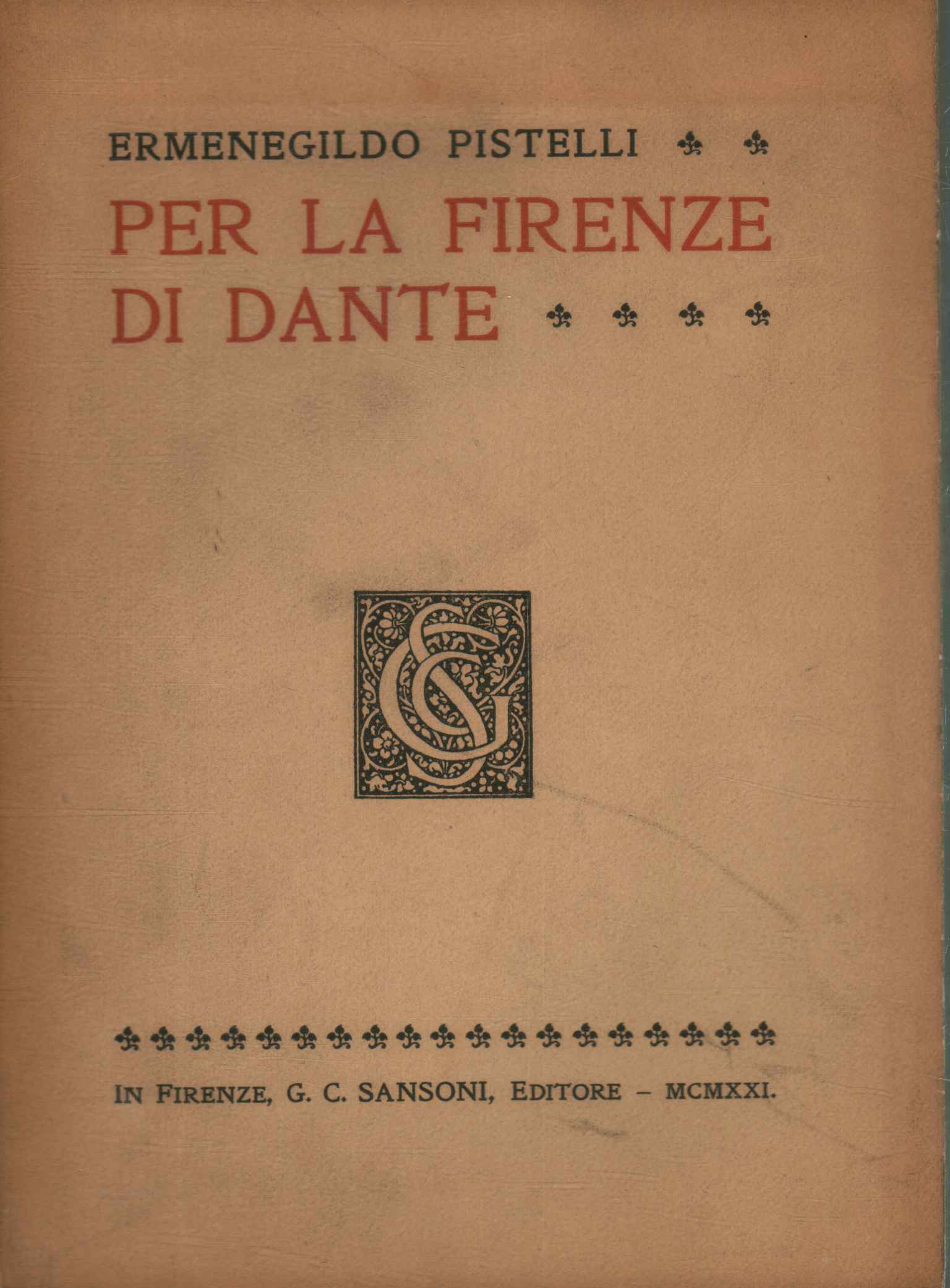 Pour la Florence de Dante