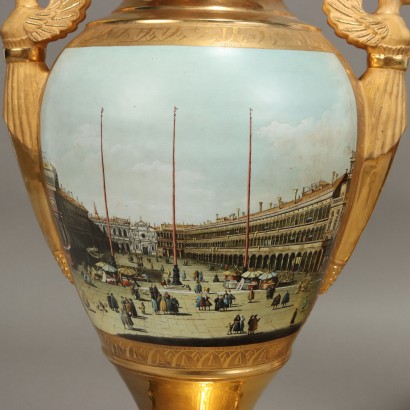 Paire de Grands Vases de Style Empire