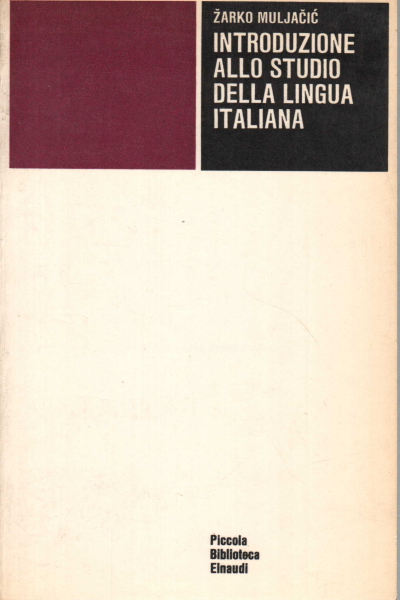 Introducción al estudio de la lengua italiana.