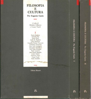 Filosofia e cultura (2 Volumi)