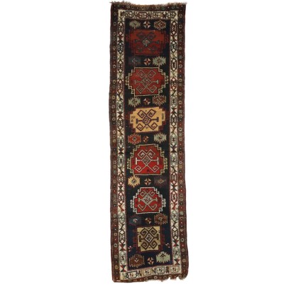 Tapis Kasak Ancien Laine Noeud Gros Caucase 330 x 90 cm