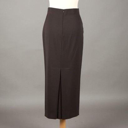 PierAntonio Gaspari Brown Longuette Skirt