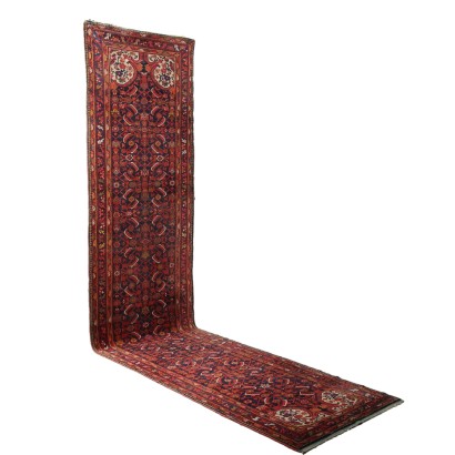 Tapis Malayer Ancien Coton Laine Noeud Fin Iran 490 x 110 cm