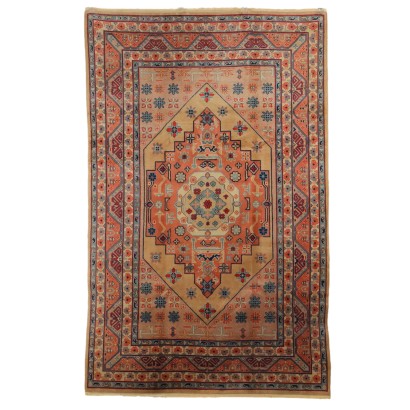 Tapis Kotam Ancien Coton Laine Noeud Gros Uzbekistan 284 x 177 cm