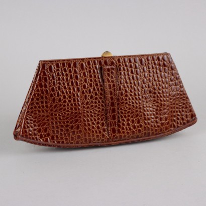 Bolso Clutch Ugo Correani en Piel Fina, Bolso Clutch Vintage Ugo Correani en Piel