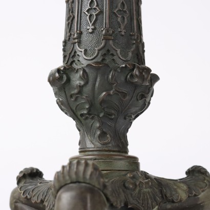 Coppia di Candelabri Neogotici