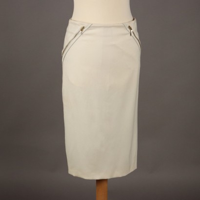 Alexander McQueen Skirt Second Hand Wool Zip UK Size 12/14