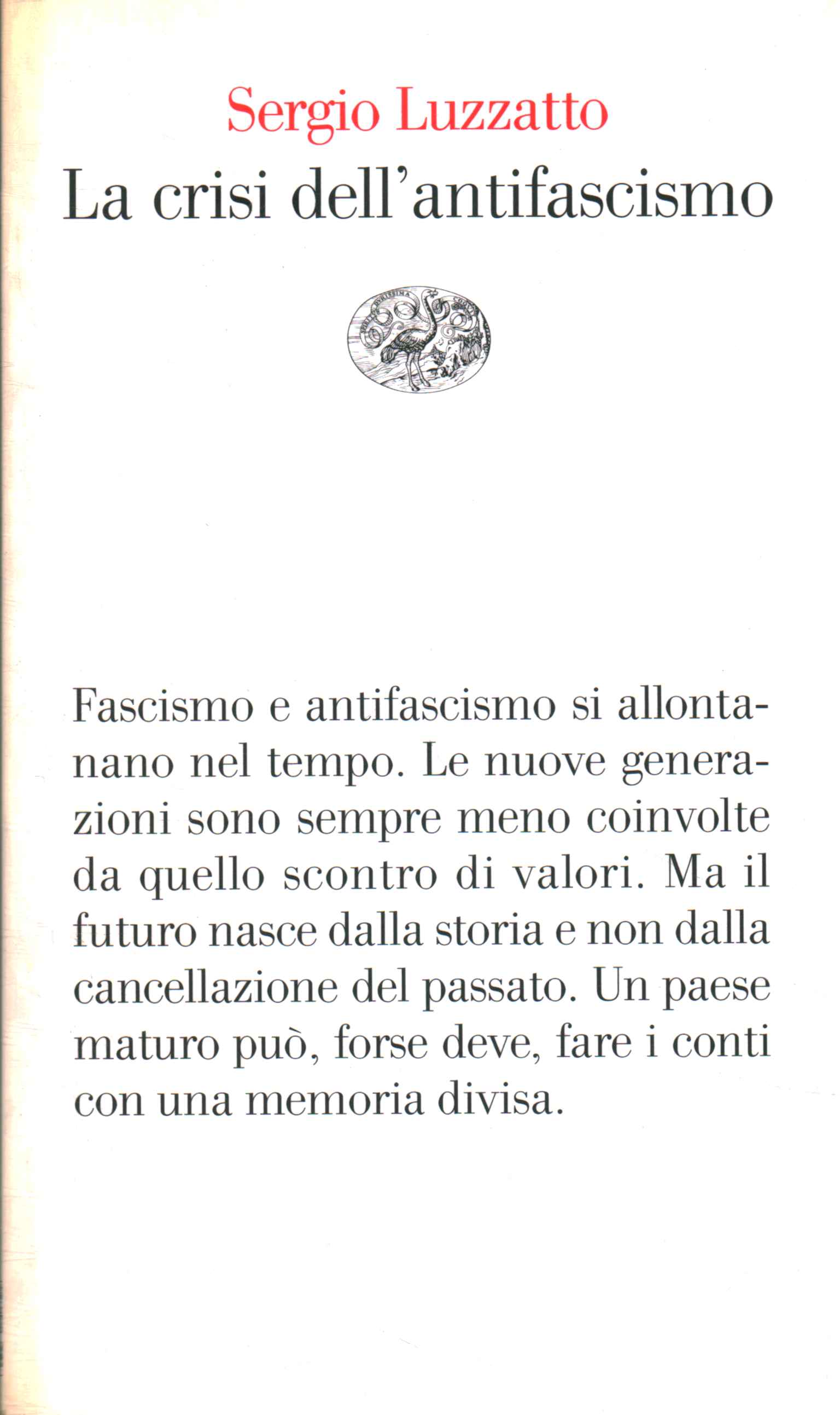 La crisi dell'antifascismo