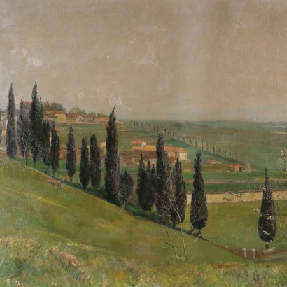 Pintura de Arnaldo Annoni,Paisaje de colinas,Arnaldo Annoni,Arnaldo Annoni,Arnaldo Annoni,Arnaldo Annoni,Arnaldo Annoni