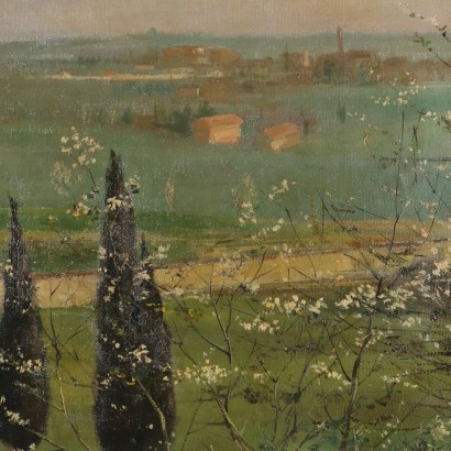 Peinture d'Arnaldo Annoni,Paysage de colline,Arnaldo Annoni,Arnaldo Annoni,Arnaldo Annoni,Arnaldo Annoni,Arnaldo Annoni