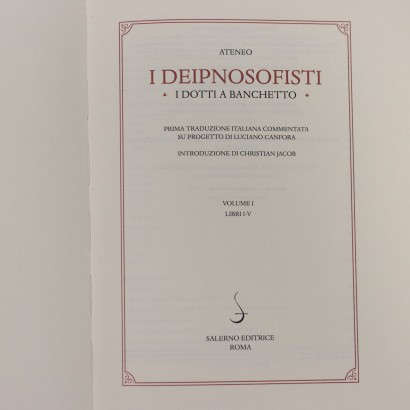 Los Deipnosofistas (4 volúmenes), Los Deipnosofistas. Los eruditos en un banquete (