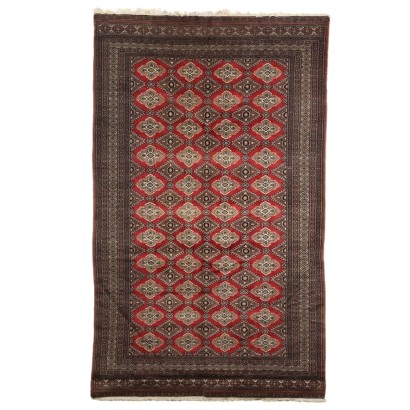 Tapis Bukhara Ancien Laine Coton Noeud Fin Pakistan 240 x 155 cm