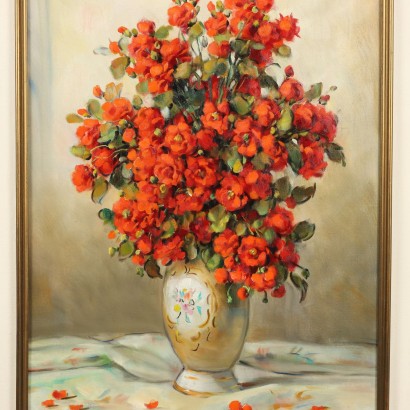 Peinture d'Alfio Paolo Graziani,Composition florale de roses rouges,Alfio Paolo Graziani,Alfio Paolo Graziani,Alfio Paolo Graziani,Alfio Paolo Graziani,Alfio Paolo Graziani