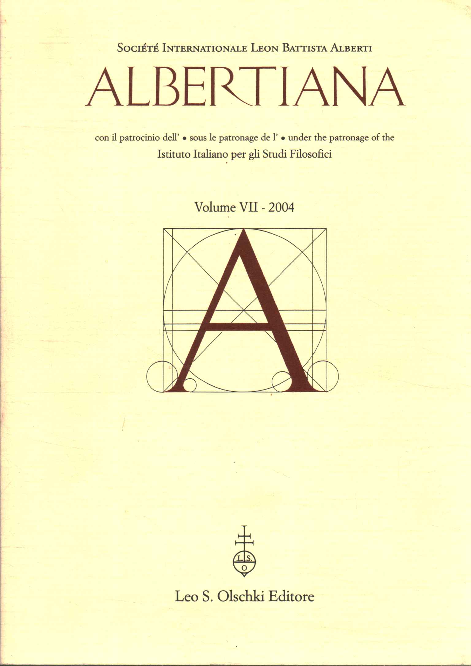 Albertaine : Volume VII-2004,Albertiana (Volume VII-2004)