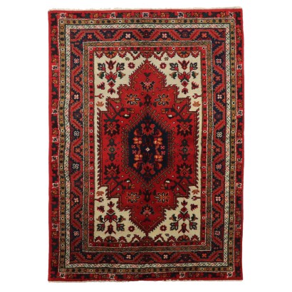 Tapis Ancien Coton Laine Noeud Gros 226 x 150 cm