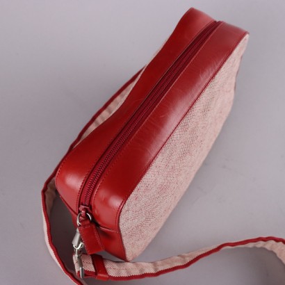 Prada Borsa Tracolla in Canvas e Pelle