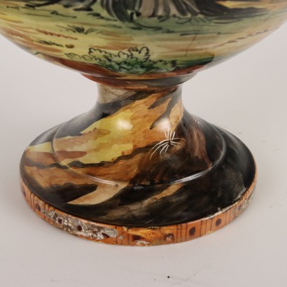 Hand Painted Majolica Vase