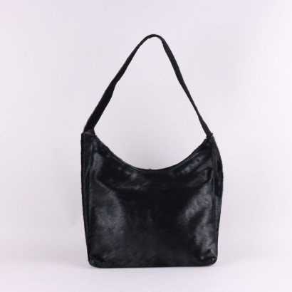 Bolso piel de potro negro