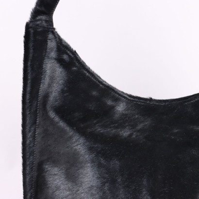 Bolso piel de potro negro