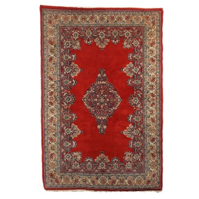 Antiker Saruk Teppich Baumwolle Wolle Feiner Knoten Iran 247 x 164 cm