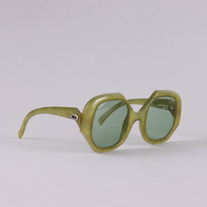 Lunettes Vintage Plastique Verte France Maison Célèbre