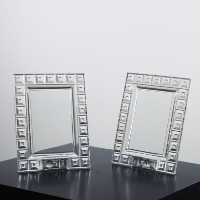 Pair of Crystal Photo Frames