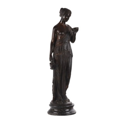 Sculpture Ancienne Bronze Allegorie du XXe Siècle