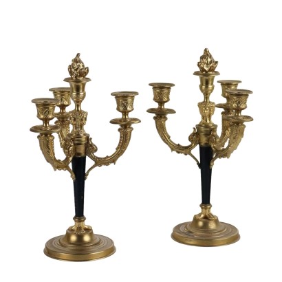 Antique Candelabra Albert Marionnet Paris Bronze France XX Century