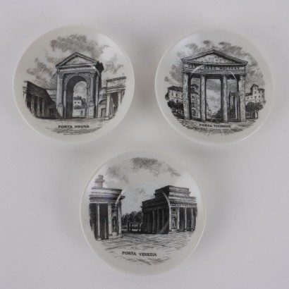 Seis tazas de café Piero Fornasetti,Piero Fornasetti,Piero Fornasetti,Piero Fornasetti,Piero Fornasetti,Piero Fornasetti