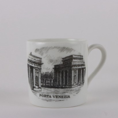 Seis tazas de café Piero Fornasetti,Piero Fornasetti,Piero Fornasetti,Piero Fornasetti,Piero Fornasetti,Piero Fornasetti