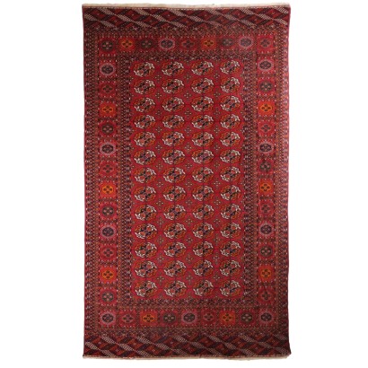 Antique Bukhara Carpet Wool Thin Knot Turkmenistan 131 x 79 In