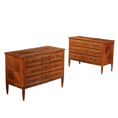 Pair of Neoclassical Chests of Drawers