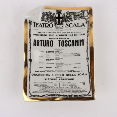 Piattino Teatro alla Scala Piero Fornase,Piero Fornasetti,Piero Fornasetti,Piero Fornasetti,Piero Fornasetti