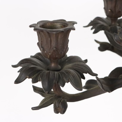 Pair of Bronze Candelabra