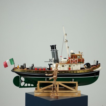 Tall Tugboat Ship Model