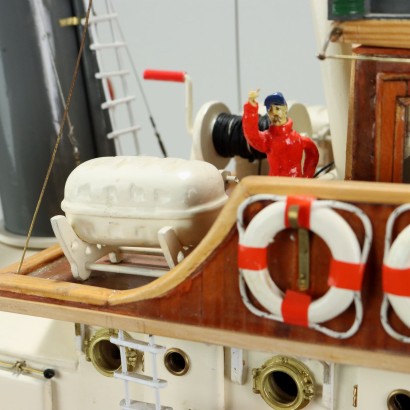 Tall Tugboat Ship Model