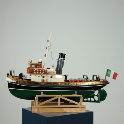 Tall Tugboat Ship Model