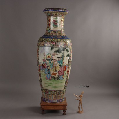 Large Porcelain Baluster Vase