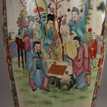 Large Porcelain Baluster Vase