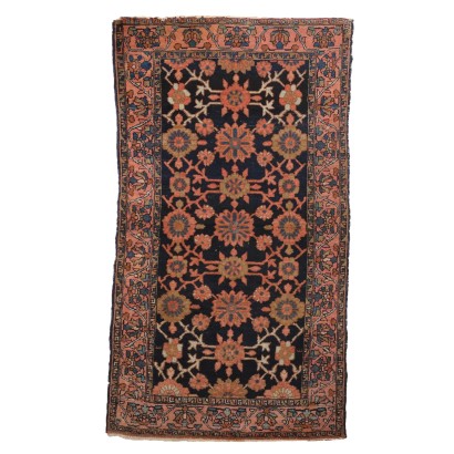 Antique Malayer Carpet Cotton Wool Heavy Knot Iran 76 x 42 In