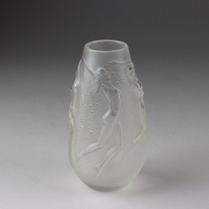 Lalique Single Flower Vase Nymphs Model