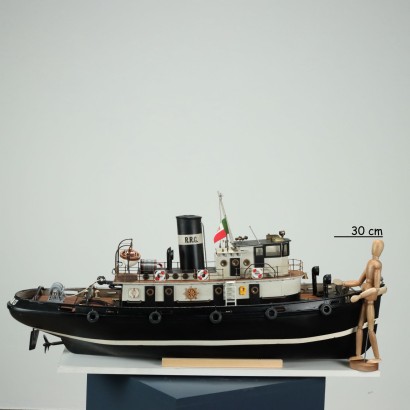 Tall Tugboat Ship Model