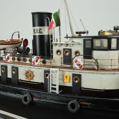 Tall Tugboat Ship Model