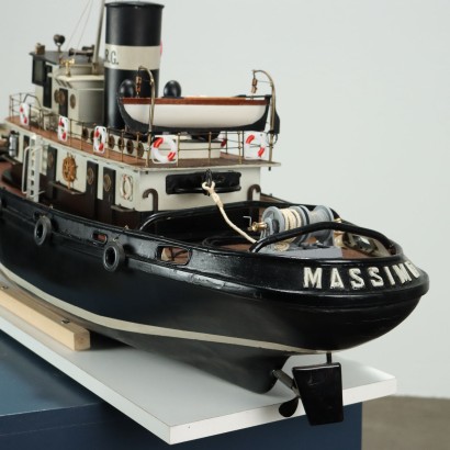 Tall Tugboat Ship Model