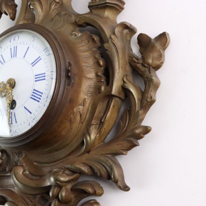 Gilded Bronze Wall Clock