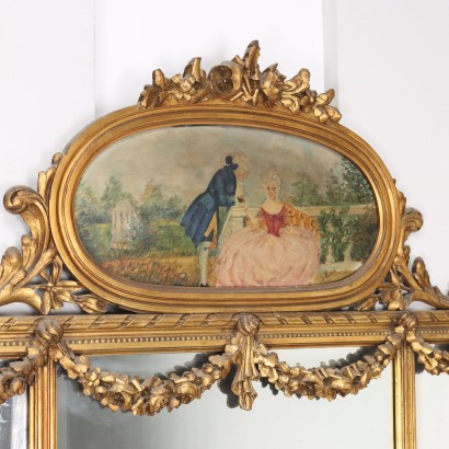 CONSOLE WITH MIRROR AND PAINTING