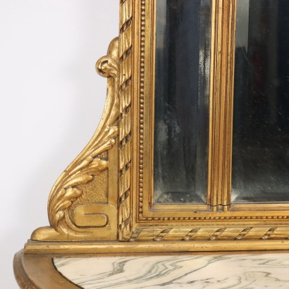 CONSOLE WITH MIRROR AND PAINTING