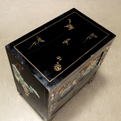 Bedside table,Chinoiserie bedside table